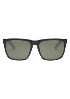 Electric Knoxville 56mm Polarized Rectangle Sunglasses in Black/Grey Polar Pro at Nordstrom