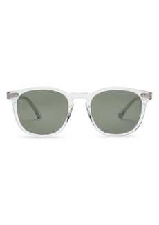 Electric Oak 48mm Polarized Round Sunglasses