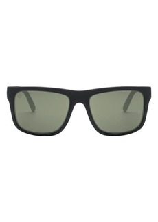 Electric Swingarm XL 59mm Flat Top Polarized Sunglasses in Matte Black/Grey Polar at Nordstrom