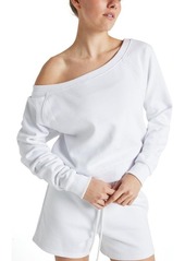 Electric Yoga Women's Off Shoulder Sweatshirt - Pink yarrow