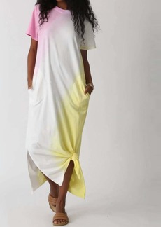 Electric Essex Dress In Sunset, Wild Pink, Cloud, Mellow Yellow
