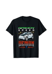 EV Electric Vehicle Green Speed Demon Car T-Shirt