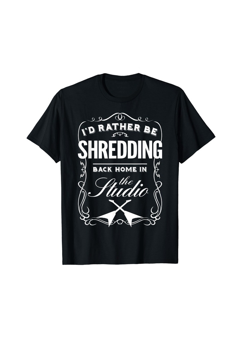 Electric Guitar Shredder Rock & Roll Metal Guitarist Retro Vintage T-Shirt