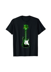 Guitarist Gifts Electric Guitar Leprechaun St Patrick's Day T-Shirt