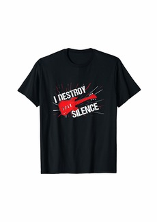 I Destroy Silence Electric Guitar T-Shirt