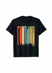 Electric Portland Retro Skyline City Shirt