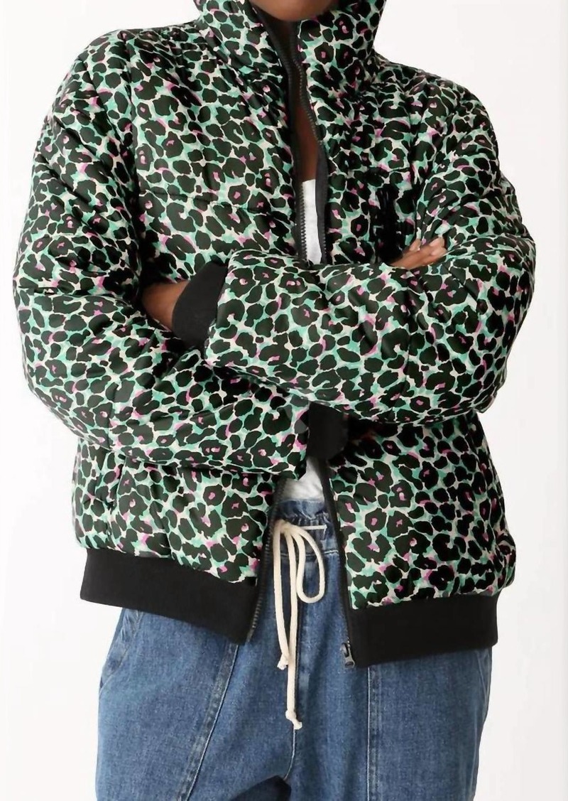 Electric Puffy Jacket In Green Multi