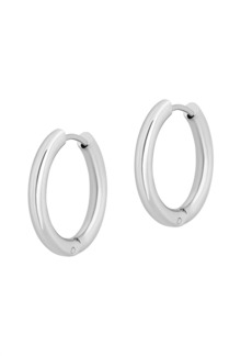 Electric Ringo Hoops In Silver