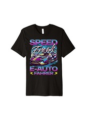 Speed E-Auto Fahrer - E Cars Driver EV Electric Car Premium T-Shirt