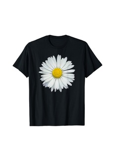 Electric White and Yellow Daisy T-Shirt Flower Rave Tee