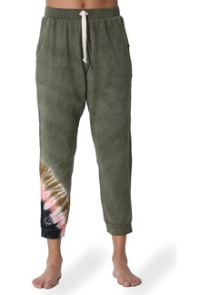 Electric & Rose Abbot Tie Dye Crop Joggers in Army/Onyx/Rose Gold at Nordstrom