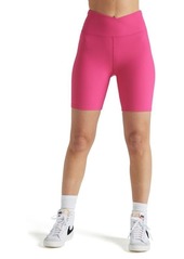 Electric Yoga Women's Rib Biker Shorts - Pink yarrow