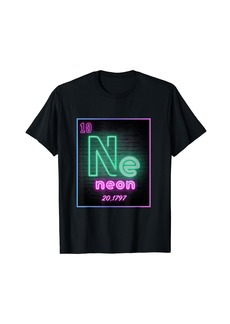 Element Chemistry Periodic Table Scientists Neon Ne Teacher T-Shirt