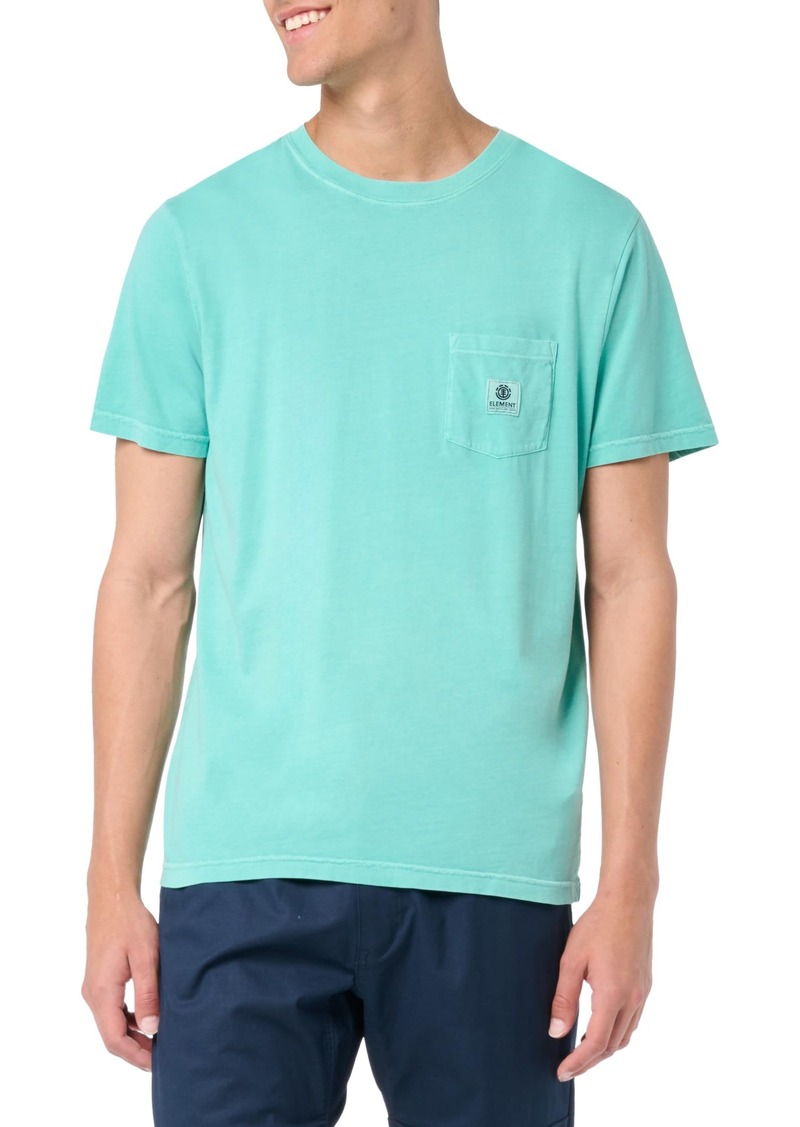 Element Men's Basic Pocket Label Pigment Short Sleeve T-Shirt