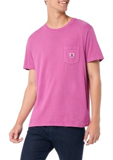 Element Men's Basic Pocket Label Pigment Short Sleeve T-Shirt DEEP Orchid