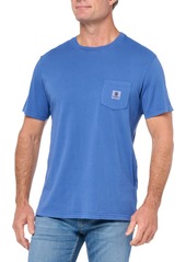 Element Men's Basic Pocket Label Pigment Short Sleeve T-Shirt NOUVEAN Navy