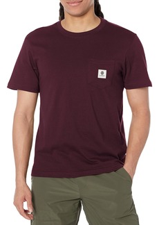 Element mens Basic Pocket Label Crew Neck Knit Top Shirt   US