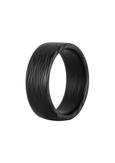 Element Ring Co. Wave Carbon Fiber Band Ring in Black at Nordstrom