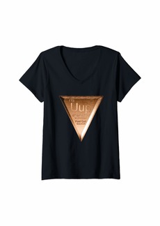 Womens Ununpentium Element 115 Copper Fuel Cell Area 51 Alien UFO V-Neck T-Shirt