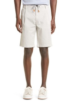 Eleventy Garment Dye Cotton Stretch Twill Bermuda Shorts