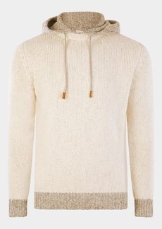 ELEVENTY IVORY WOOL AND CASHMERE BLEND SWEATER
