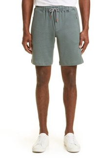 Eleventy Side Stripe Cotton Blend Bermuda Shorts in Sage-Light Grey at Nordstrom
