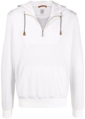 Eleventy half-zip cotton hoodie