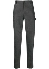 Eleventy vertical stripe knitted trousers