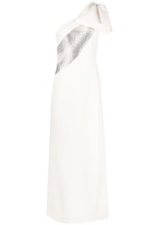 Elie Saab Crystal Wave one-shoulder gown