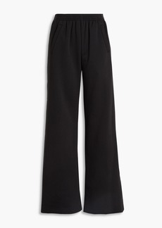 Elie Saab - Cotton-fleece wide-leg pants - Black - FR 46