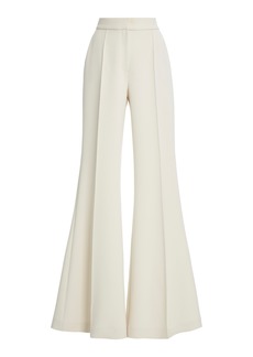 Elie Saab - High-Waisted Cady Flare Pants - White - FR 40 - Moda Operandi