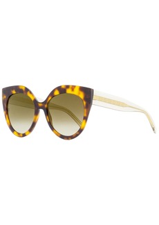 Elie Saab Women's Cat Eye Sunglasses ES081/S 086JL Havana/Gold 55mm