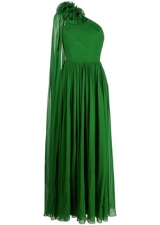 Elie Saab floral-detail asymmetric gown