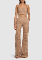 Elie Saab Macramé Flared Pants