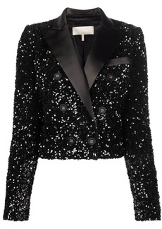 Elie Saab paillette double-breasted jacket