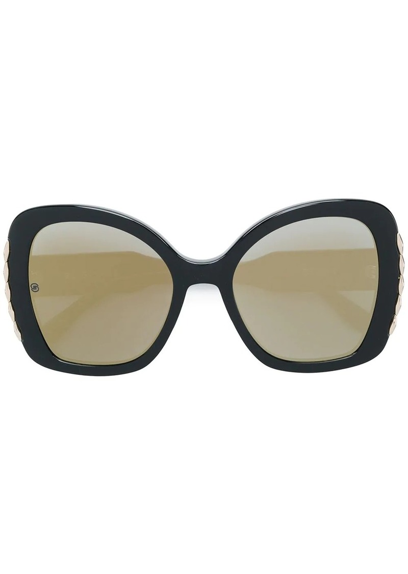 Elie Saab trim detail oversized sunglasses