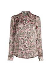 Elie Tahari Abstract Floral Blouse