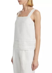 Elie Tahari Adelle Linen Tank Top