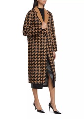 Elie Tahari Amar Houndstooth Wool-Blend Coat