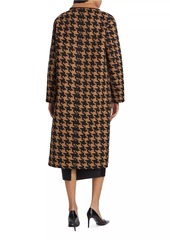 Elie Tahari Amar Houndstooth Wool-Blend Coat