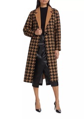 Elie Tahari Amar Houndstooth Wool-Blend Coat