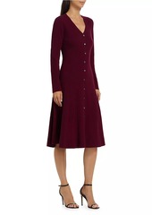 Elie Tahari Ashley Cashmere V-Neck Sweaterdress