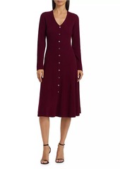 Elie Tahari Ashley Cashmere V-Neck Sweaterdress