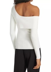 Elie Tahari Asymetrical Off-The-Shoulder Sweater