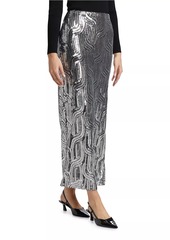 Elie Tahari Bella Sequin Maxi Skirt