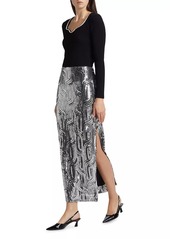 Elie Tahari Bella Sequin Maxi Skirt