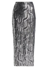 Elie Tahari Bella Sequin Maxi Skirt