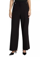 Elie Tahari Darien Straight-Wide Pants