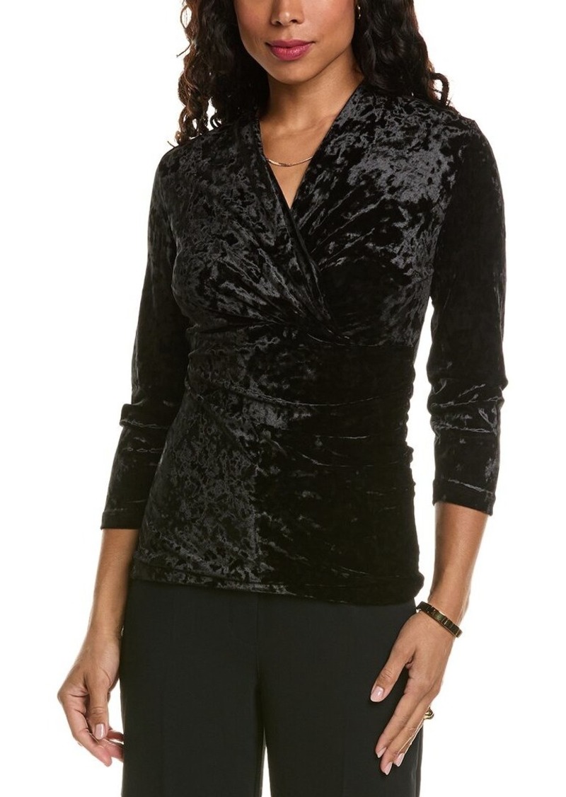 Elie Tahari Crushed Velvet Top