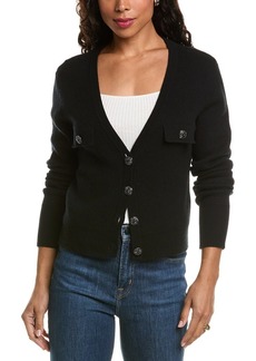 Elie Tahari Jewel Button Wool & Cashmere-Blend Cardigan